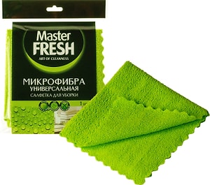 Изображение товара Салфетка Master Fresh Микрофибра Универсальная для уборки 30*30см 1шт