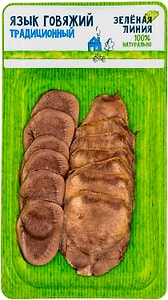 Изображение товара Язык говяжий Зеленая линия Традиционный 100г
