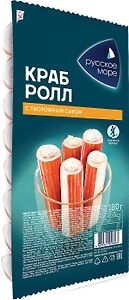 Изображение товара Крабовые палочки Русское море с сыром 180г