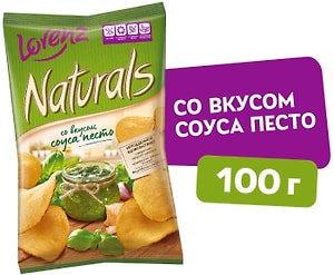 Изображение товара Чипсы Lorenz Naturals со вкусом соуса песто 100г