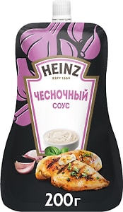 Изображение товара Соус Heinz Чесночный на основе растительных масел 200г