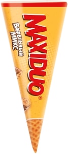 Изображение товара Мороженое Maxiduo Вафельный Mix с какао и вафельным соусом с кусочками шоколада 8% 80г