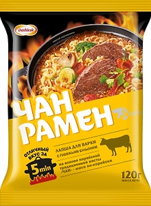 Изображение товара Лапша Доширак Чан Рамен Корейская с приправами 120г