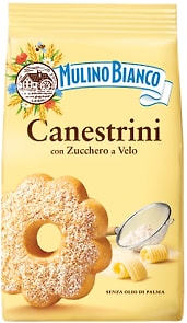 Изображение товара Печенье Mulino Bianco Canestrini сдобное с сахарной пудрой 200г
