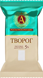Изображение товара Творог А.РостАгроКомплекс 5% 180г