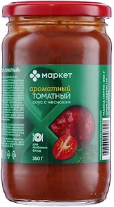 Изображение товара Соус Маркет Томатный с чесноком 350г