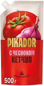 Изображение товара Кетчуп Pikador с чесноком 500г