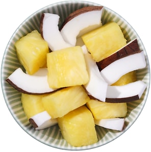 Изображение товара Микс фруктовый Оранжевая марка Ананас и Кокос кусочками 110г