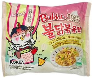 Изображение товара Лапша Samyang Hot Chicken Flavor Ramen Cream Сarbonara 140г