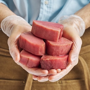 Изображение товара Тунец филе охлажденное из замороженного сырья 0.4-0.6кг