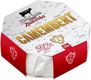 Изображение товара Сыр White Cheese from Zhukovka Камамбер с белой плесенью 50% 125г 