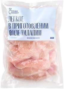 Изображение товара Тилапия Люди Любят филе без кожи замороженное 500г