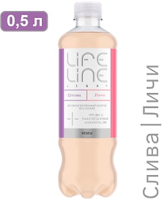 Изображение товара Напиток негазированный LifeLine Light Renew Слива-Личи витаминизированный без сахара 500мл