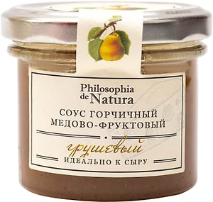 Изображение товара Соус Philosophia de Natura горчичный медово-фруктовый грушевый 100г