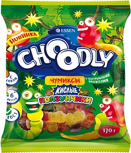Изображение товара Мармелад Choodly Кислые ползунчики 170г