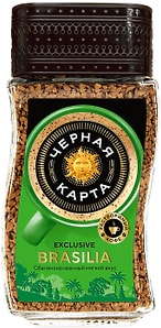 Изображение товара Кофе растворимый Черная Карта Exclusive Brasilia 95г