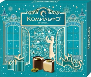 Изображение товара Конфеты Комильфо шоколадные Фисташка 232г
