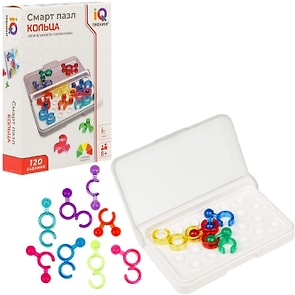 Изображение товара Игра настольная 1Toy Смарт Пазл Кольца логическая
