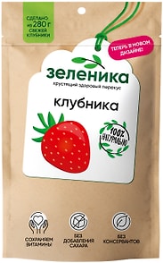 Изображение товара Клубника Зеленика здоровый ягодный перекус 20г
