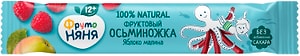 Изображение товара Десерт ФрутоНяня Фруктовые кусочки яблоко-малина с 12 месяцев 16г