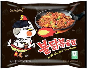 Изображение товара Лапша Samyang Hot Chicken Flavor Ramen быстрого приготовления Острая со вкусом курицы 140г