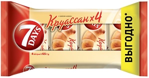 Изображение товара Круассан 7 Days с кремом Какао 4шт*65г
