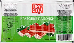 Изображение товара Крабовые палочки ПРОСТО 200г