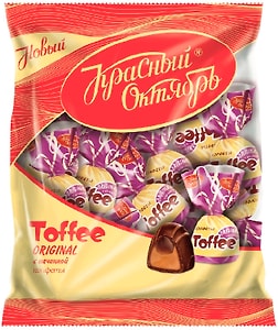 Изображение товара Конфеты Красный Октябрь Toffee Original с начинкой 250г