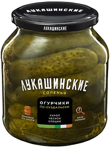 Изображение товара Огурчики Лукашинские малосольные По-суздальски 670г