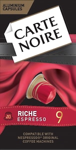 Изображение товара Кофе в капсулах Carte noire Riche espresso 9 10*52г