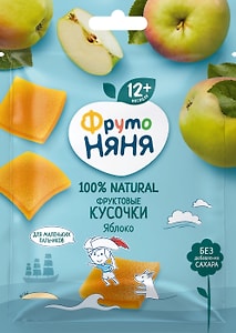 Изображение товара Кусочки фруктовые ФрутоНяня Яблоко 56г