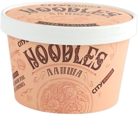 Изображение товара Лапша CityЕшка For Family пшеничная классическая со вкусом говядины в томатном соусе 173г