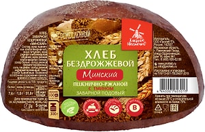 Изображение товара Хлеб Хлебное местечко Минский подовый с тмином бездрожжевой заварной 300г