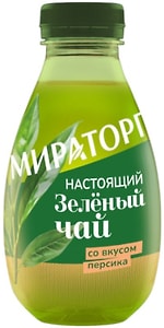 Изображение товара Чай холодный Мираторг зеленый c персиком 370мл