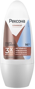 Изображение товара Антиперспирант Рексона Clinical Protection Защита и Свежесть защита 96 часов 50мл
