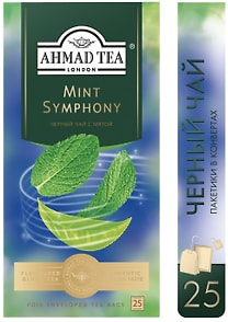 Изображение товара Чай черный Ahmad Tea с мятой 25*1.8г