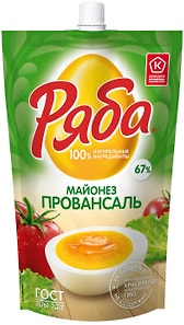 Изображение товара Майонез Ряба Провансаль 67% 350г