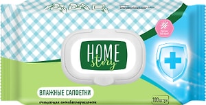 Изображение товара Салфетки влажные Home Story антибактериальные 100шт