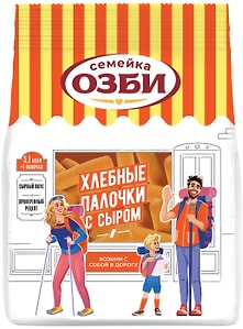 Изображение товара Палочки Семейка Озби Хлебные с сыром 150г