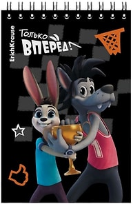 Изображение товара Книга записная ErichKrause на спирали Ну Погоди! Каникулы А6 клетка 80л в ассортименте