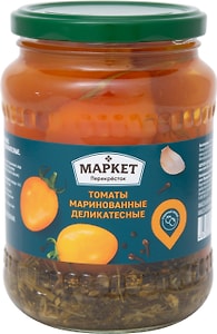 Изображение товара Томаты Маркет Перекресток Маринованные деликатесные 680г
