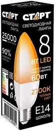 Изображение товара Лампа Старт LEDCandle E14 светодиодная 8W 27 X