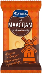 Изображение товара Сыр Viola полутвердый Маасдам 45% 180г