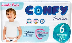 Изображение товара Подгузники Confy Premium Jumbo Размер 6 15+кг 42шт