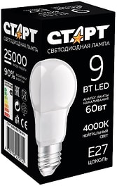 Изображение товара Лампа Старт Ledgls E27 светодиодная 9W 40 X