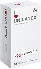 Изображение товара Презервативы Unilatex UltraThin 12шт + 3шт