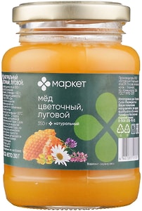 Изображение товара Мед Маркет натуральный цветочный луговой 350г
