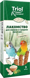 Изображение товара Лакомство для птиц Triol для мелких и средних попугаев с кунжутом 80г