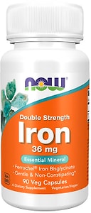 Изображение товара БАД Now Железо двойной силы 36мг 90шт