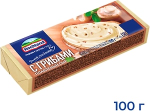 Изображение товара Сыр плавленый Hochland пастообразный с грибами 35% 100г